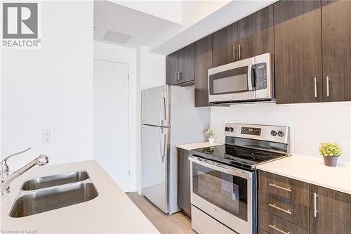 550 North Service Road Unit# 516, Grimsby, ON - Indoor Photo Showing Kitchen With Stainless Steel Kitchen With Double Sink