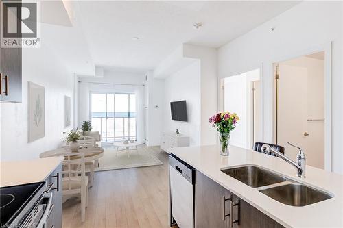 550 North Service Road Unit# 516, Grimsby, ON - Indoor Photo Showing Kitchen With Double Sink