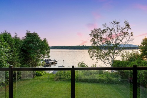 Terrasse - 185 Rue Du Val-Joli, Sainte-Catherine-De-Hatley, QC - Outdoor With Body Of Water With View