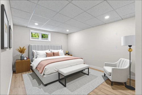 Chambre à coucher - 185 Rue Du Val-Joli, Sainte-Catherine-De-Hatley, QC - Indoor Photo Showing Bedroom