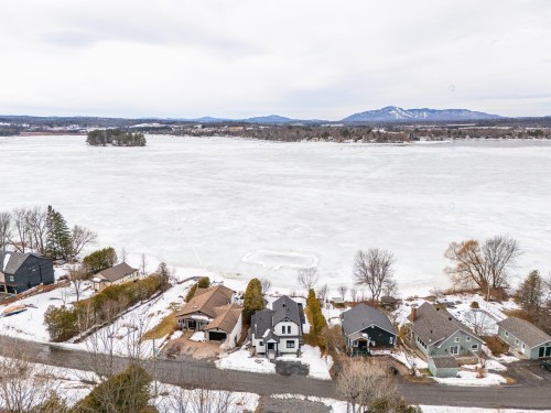 Photo aérienne - 185 Rue Du Val-Joli, Sainte-Catherine-De-Hatley, QC - Outdoor With Body Of Water With View