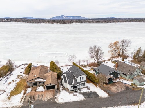 Photo aérienne - 185 Rue Du Val-Joli, Sainte-Catherine-De-Hatley, QC - Outdoor With Body Of Water With View