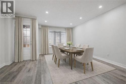 Virtually Staged - 390 Linden Drive, Cambridge, ON - Indoor Photo Showing Dining Room