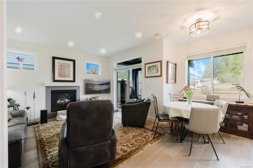 5869 Deuchars Dr, Duncan, BC - Indoor Photo Showing Dining Room With Fireplace