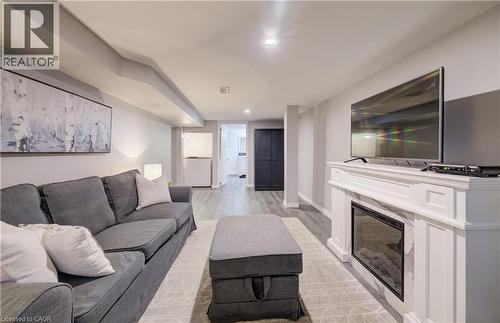 262 Province Street S, Hamilton, ON - Indoor Photo Showing Living Room With Fireplace