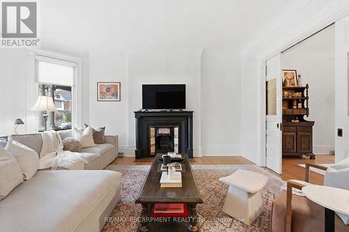 141 Markland Street, Hamilton, ON - Indoor Photo Showing Living Room With Fireplace