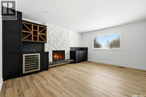 8 Thatcher Road, Regina, SK - Indoor With Fireplace