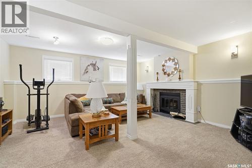 138 Quill Crescent, Saskatoon, SK - Indoor With Fireplace