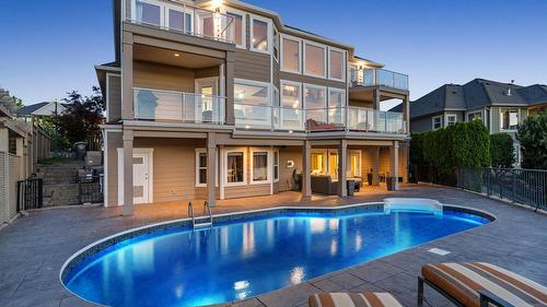 374 Quilchena Drive, Kelowna, BC - Outdoor With In Ground Pool With Balcony