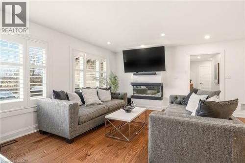 1354 1 Sideroad, Burlington, ON - Indoor Photo Showing Living Room With Fireplace