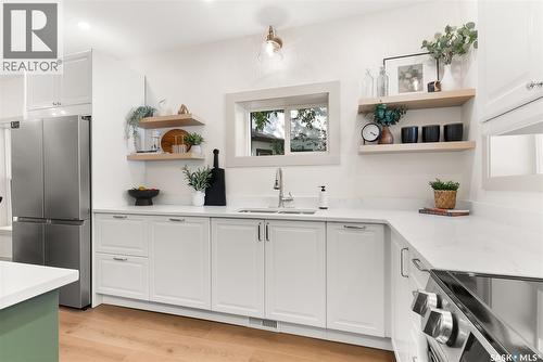 2257 Rae Street, Regina, SK - Indoor Photo Showing Kitchen With Double Sink