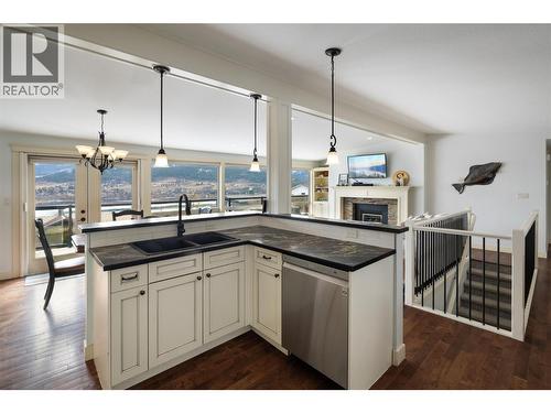8705 Kalview Drive, Coldstream, BC - Indoor Photo Showing Kitchen With Double Sink