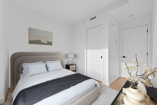 Master Bedroom - 4622-1245 Rue De Bleury, Montréal (Ville-Marie), QC - Indoor Photo Showing Bedroom