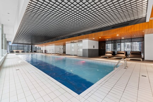 Pool - 4622-1245 Rue De Bleury, Montréal (Ville-Marie), QC - Indoor Photo Showing Other Room With In Ground Pool