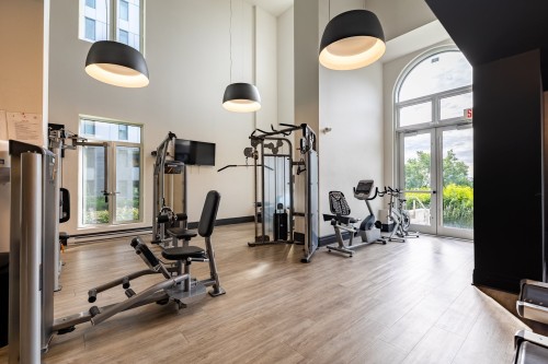 Exercise Room - 1204-1800 Boul. René-Lévesque O., Montréal (Ville-Marie), QC - Indoor Photo Showing Gym Room