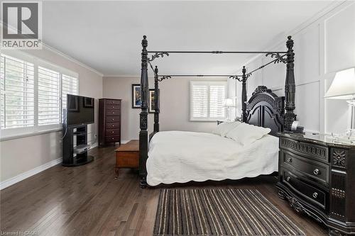 Primary Bedroom with picturesque views - 18 Stonegate Drive, Hamilton, ON - Indoor Photo Showing Bedroom