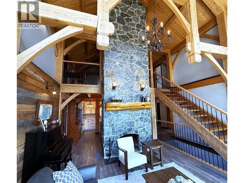Stairs to upper level - 1403 Notch Hill Road, Sorrento, BC - Outdoor With Exterior