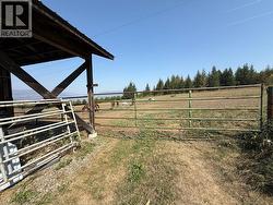 Gate to pasture behind barn - 
