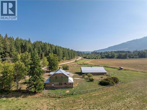 Original 1936 Farmhouse is the 2nd home on the property - 1403 Notch Hill Road, Sorrento, BC - Outdoor With View