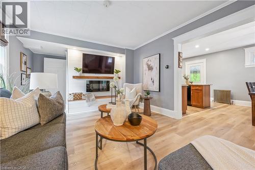 310 Kitchener Road, Cambridge, ON - Indoor Photo Showing Living Room With Fireplace