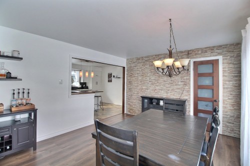 Vue d'ensemble - 867 Av. Dion, Val-D'Or, QC - Indoor Photo Showing Dining Room With Fireplace