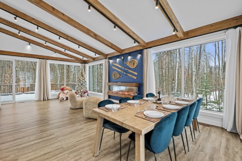 Salle à manger - 169 Ch. Du Printemps, Amherst, QC - Indoor Photo Showing Dining Room