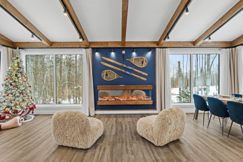 Autre - 169 Ch. Du Printemps, Amherst, QC - Indoor Photo Showing Other Room With Fireplace