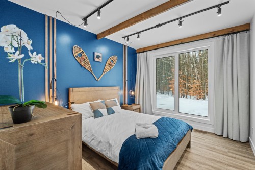 Chambre à coucher principale - 169 Ch. Du Printemps, Amherst, QC - Indoor Photo Showing Bedroom