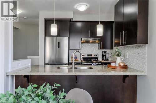 310 Fall Fair Way Unit# 34, Binbrook, ON - Indoor Photo Showing Kitchen With Upgraded Kitchen