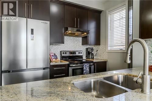 310 Fall Fair Way Unit# 34, Binbrook, ON - Indoor Photo Showing Kitchen With Double Sink With Upgraded Kitchen