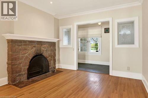 3196 Lakeshore Road, Burlington, ON - Indoor Photo Showing Living Room With Fireplace