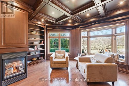 2659 2 Sideroad, Burlington, ON - Indoor Photo Showing Living Room With Fireplace