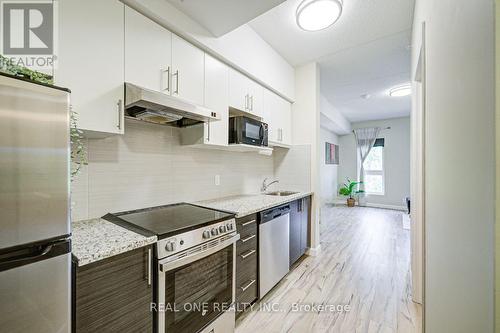 423 - 77 Leland Street, Hamilton, ON - Indoor Photo Showing Kitchen With Upgraded Kitchen