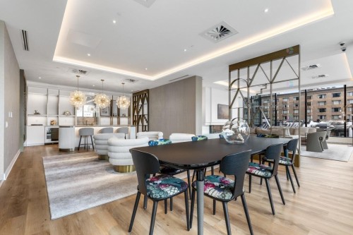 Salle communautaire - 1107-1200 Rue Drummond, Montréal (Ville-Marie), QC - Indoor Photo Showing Dining Room