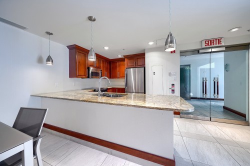 Autre - 303-2000 Rue Drummond, Montréal (Ville-Marie), QC - Indoor Photo Showing Kitchen With Double Sink With Upgraded Kitchen