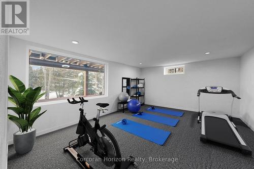 Digitally Staged-Lower level - 3000 Whelan Way, Ramara, ON - Indoor Photo Showing Gym Room