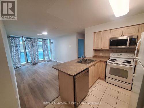 607 - 30 Grand Trunk Crescent, Toronto, ON - Indoor Photo Showing Kitchen With Double Sink