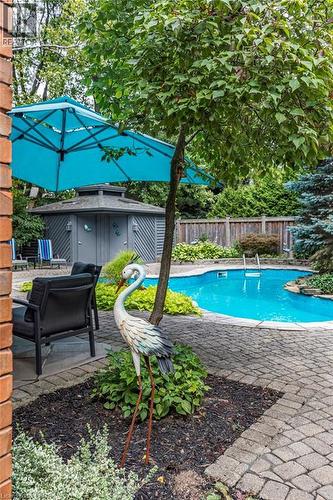 223 Briar Hill Crescent, Ancaster, ON - Outdoor With In Ground Pool With Deck Patio Veranda