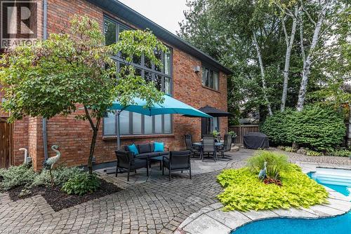 223 Briar Hill Crescent, Ancaster, ON - Outdoor With In Ground Pool With Deck Patio Veranda