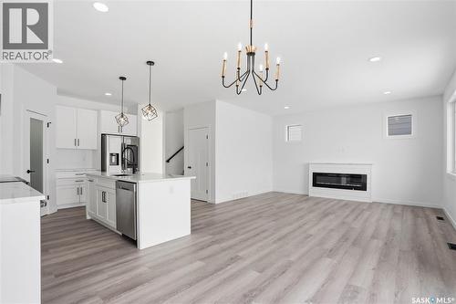 139 Sharma Lane, Saskatoon, SK - Indoor Photo Showing Kitchen With Upgraded Kitchen