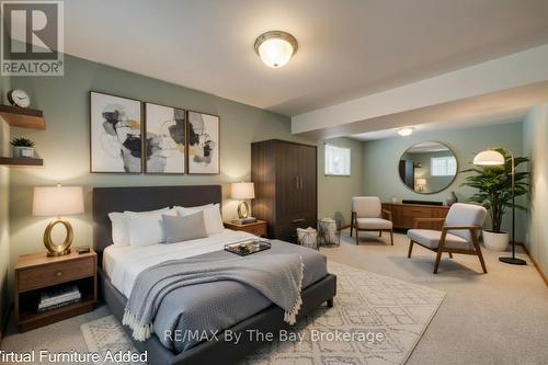 virtually staged - 229 Datas Drive E, Clearview (Stayner), ON - Indoor Photo Showing Bedroom