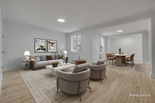 Living Room - 1-2-495 Av. Lemesurier, Québec (La Cité-Limoilou), QC - Indoor Photo Showing Living Room