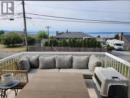 4029 Joyce Ave, Powell River, BC - Outdoor With Body Of Water With Deck Patio Veranda