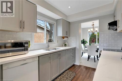 2427 Headon Forest Drive, Burlington, ON - Indoor Photo Showing Kitchen With Double Sink