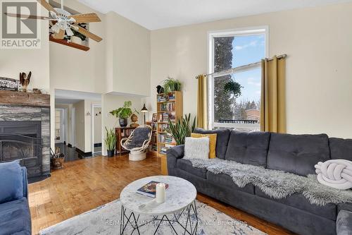 52 Turtle Path, Ramara, ON - Indoor Photo Showing Living Room With Fireplace