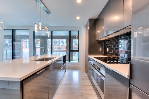 Cuisine - 306-1165 Rue Wellington, Montréal (Le Sud-Ouest), QC - Indoor Photo Showing Kitchen With Upgraded Kitchen