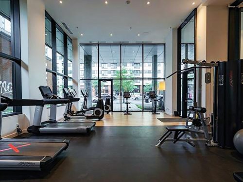 Salle d'exercice - 306-1165 Rue Wellington, Montréal (Le Sud-Ouest), QC - Indoor Photo Showing Gym Room