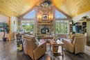 Salon - 287 Ch. Stephens, Otter Lake, QC  - Indoor Photo Showing Living Room With Fireplace 