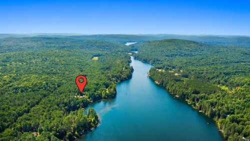 Photo aérienne - 287 Ch. Stephens, Otter Lake, QC - Outdoor With Body Of Water With View