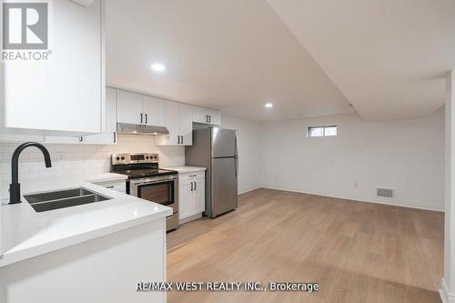 Lower - 75 Wright Crescent, Caledon, ON - Indoor Photo Showing Kitchen With Stainless Steel Kitchen With Double Sink